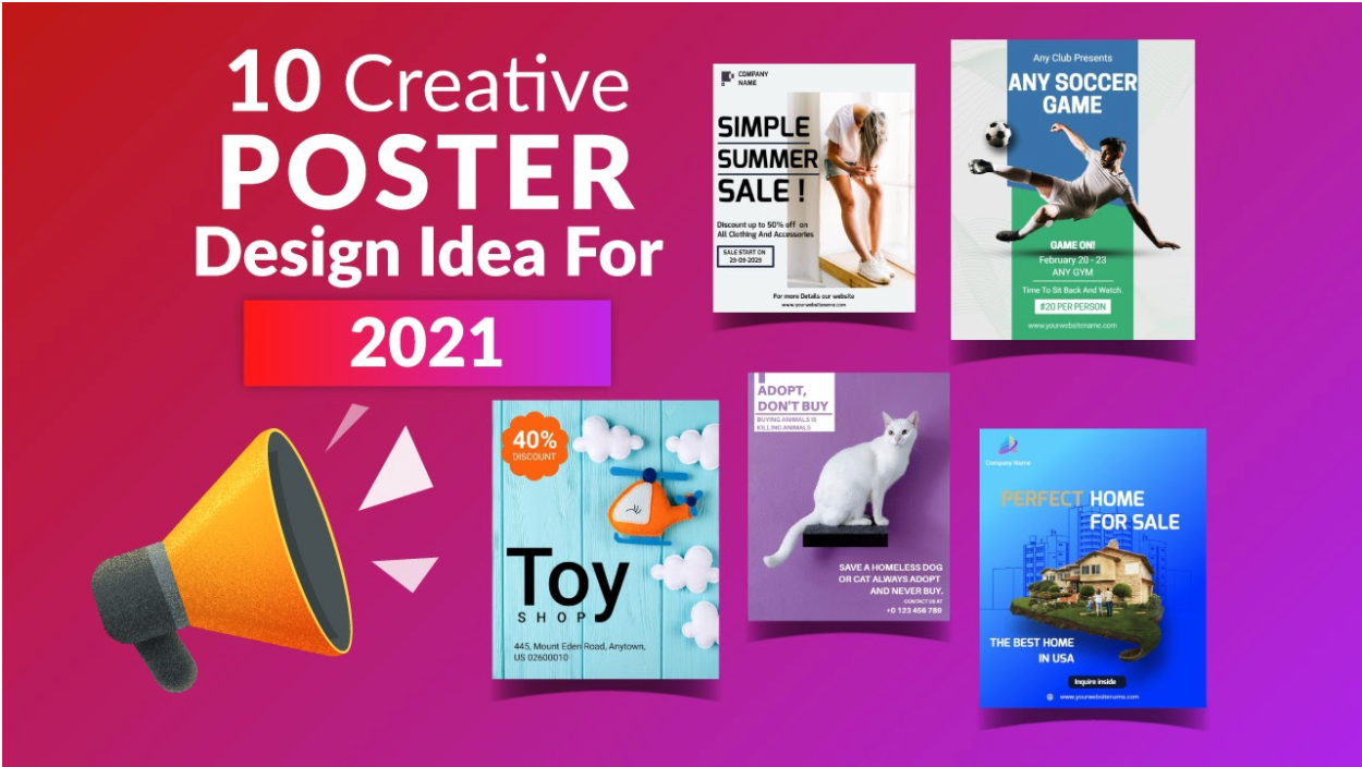 10 Creative Poster Design Ideas For 2021 - USA Magazine