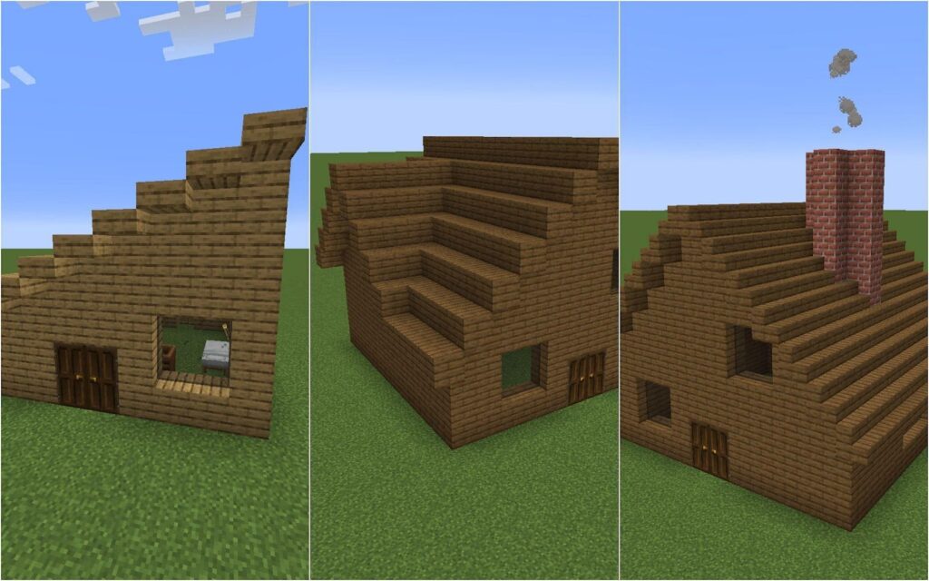 Minecraft roof designs