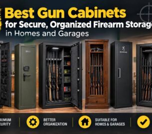 8 Best Gun Cabinets for Secure, Organized Firearm Storage in Homes and Garages