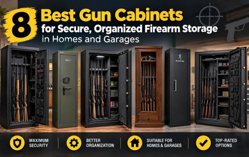 8 Best Gun Cabinets for Secure, Organized Firearm Storage in Homes and Garages
