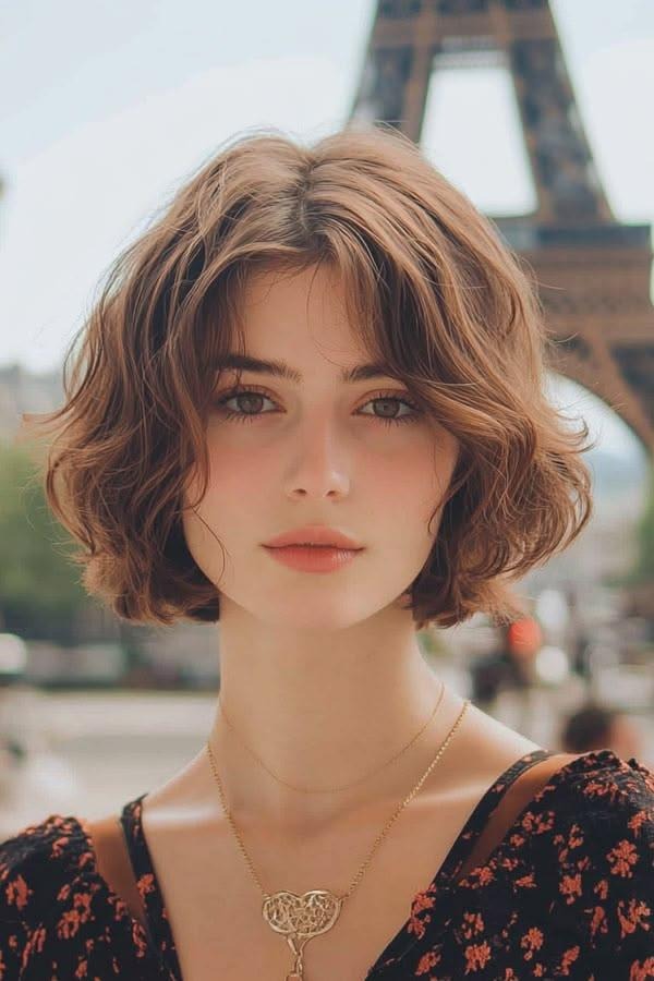 Wavy French Bob: A Relaxed Cut with Natural Texture (+338%)